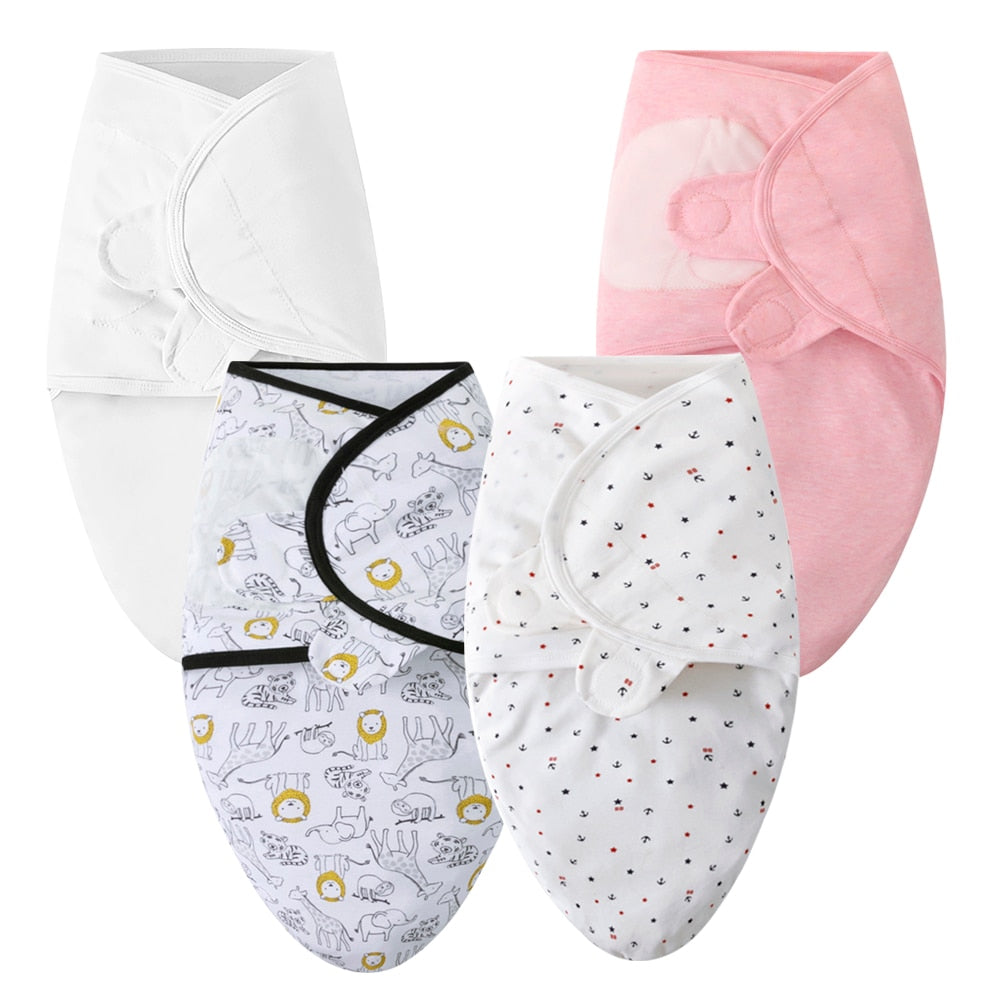 100% Cotton 0-6 Months Baby Swaddle Wrap